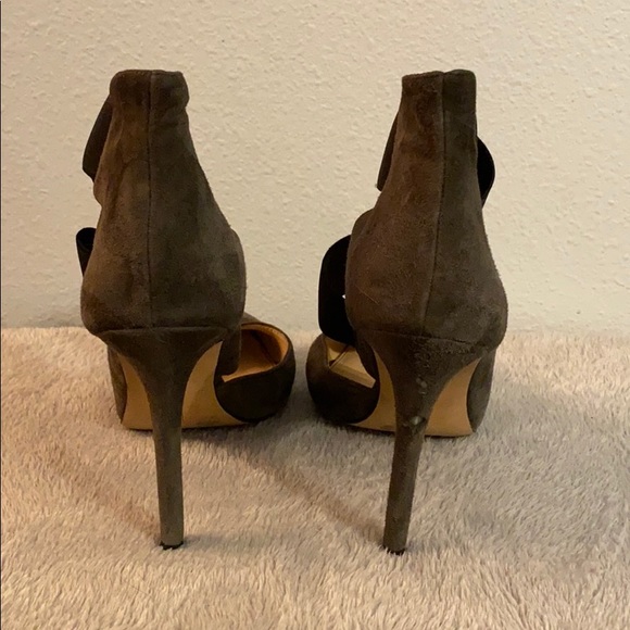Vince Camuto Nigel Strappy Pump in Grey Suede - Picture 3 of 7